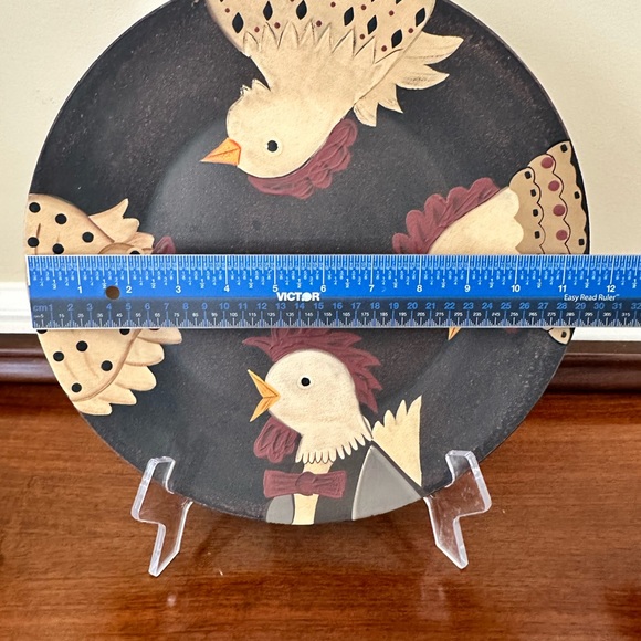 Hand painted Rooster/Chicken display Plate - Picture 2 of 3